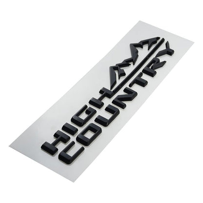 1Pc High Country Emblem Rear Tailgate Letter Logo Car Badge Nameplate Replacement for 2019-2025 Tahoe Silverado