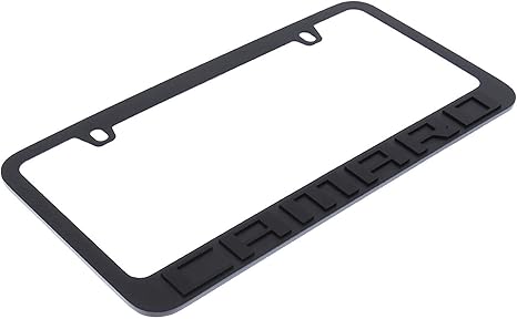 2010 Chevrolet Camaro Black License Plate Frame