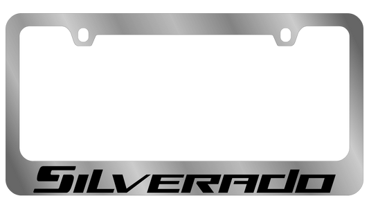 Chevrolet Silverado Chrome License Plate Frame