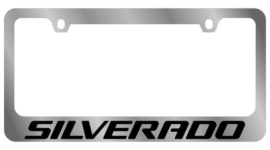 Chevrolet Silverado Chrome License Plate Frame