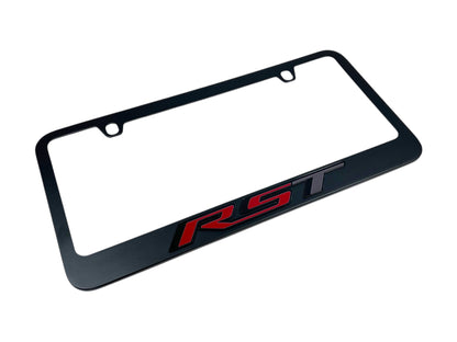 RST Black License Plate Frame for Chevrolet
