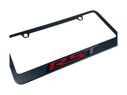 RST Black License Plate Frame for Chevrolet