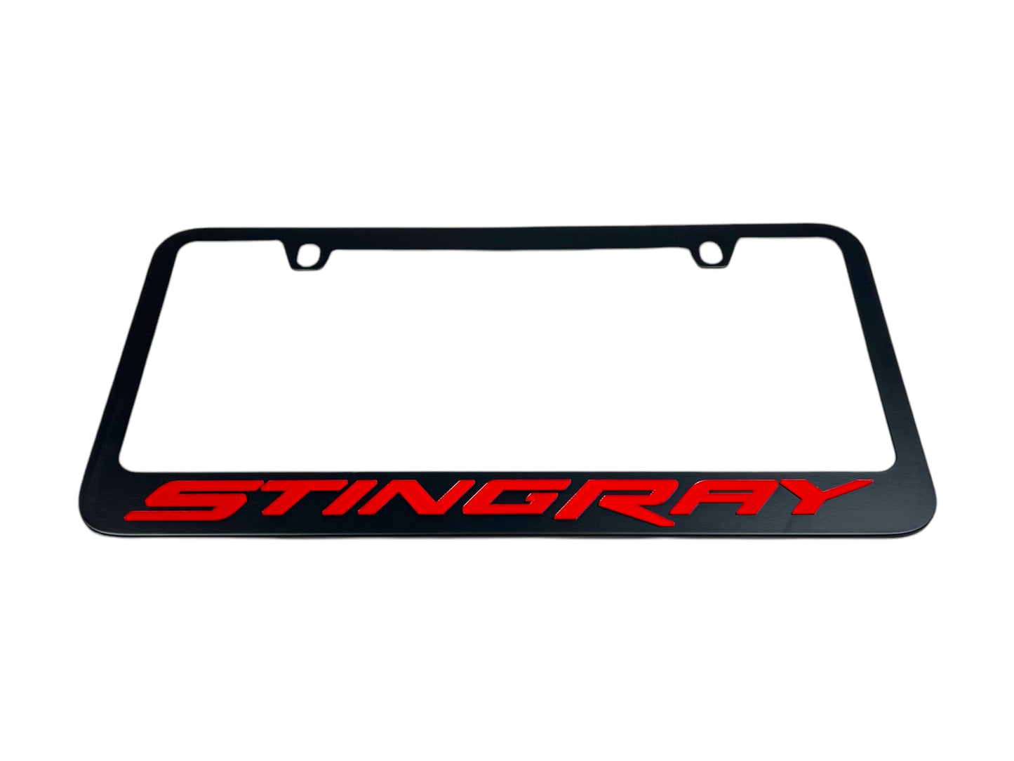 Chevrolet Corvette C7 Stingray Black License Plate Frame
