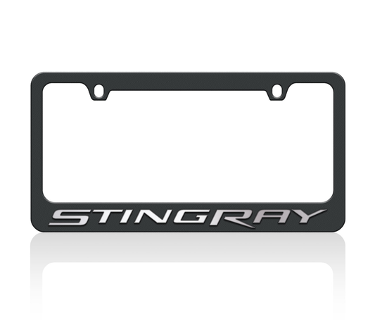 Chevrolet Corvette C7 Stingray Black License Plate Frame