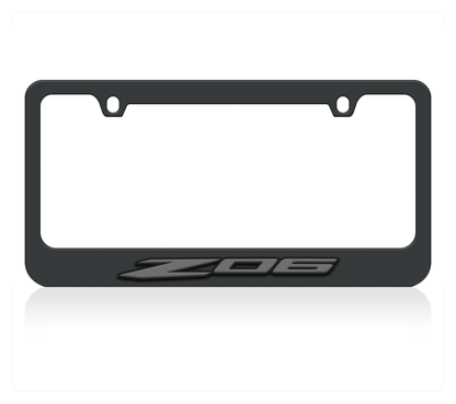 Chevrolet Corvette C8 Z06 Black License Plate Frame