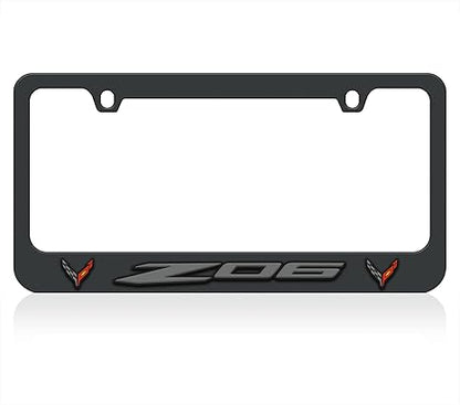 Chevrolet Corvette C8 Z06 Black License Plate Frame