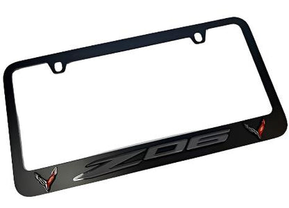 Chevrolet Corvette C8 Z06 Black License Plate Frame