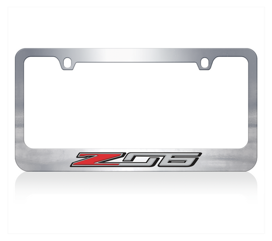 Chevrolet Corvette C7 Z06 Chrome License Plate Frame
