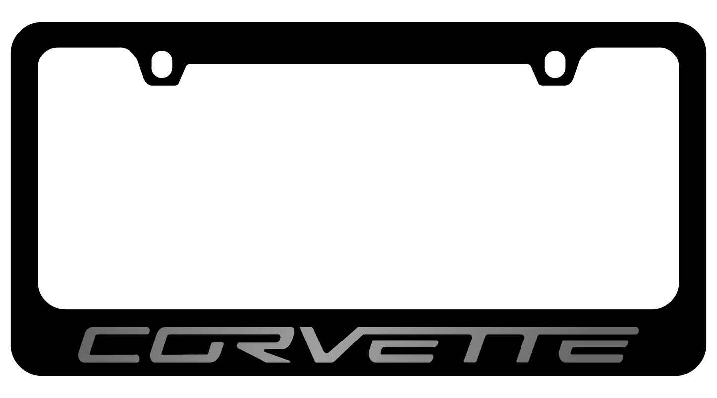 Chevrolet Corvette C6 Black License Plate Frame