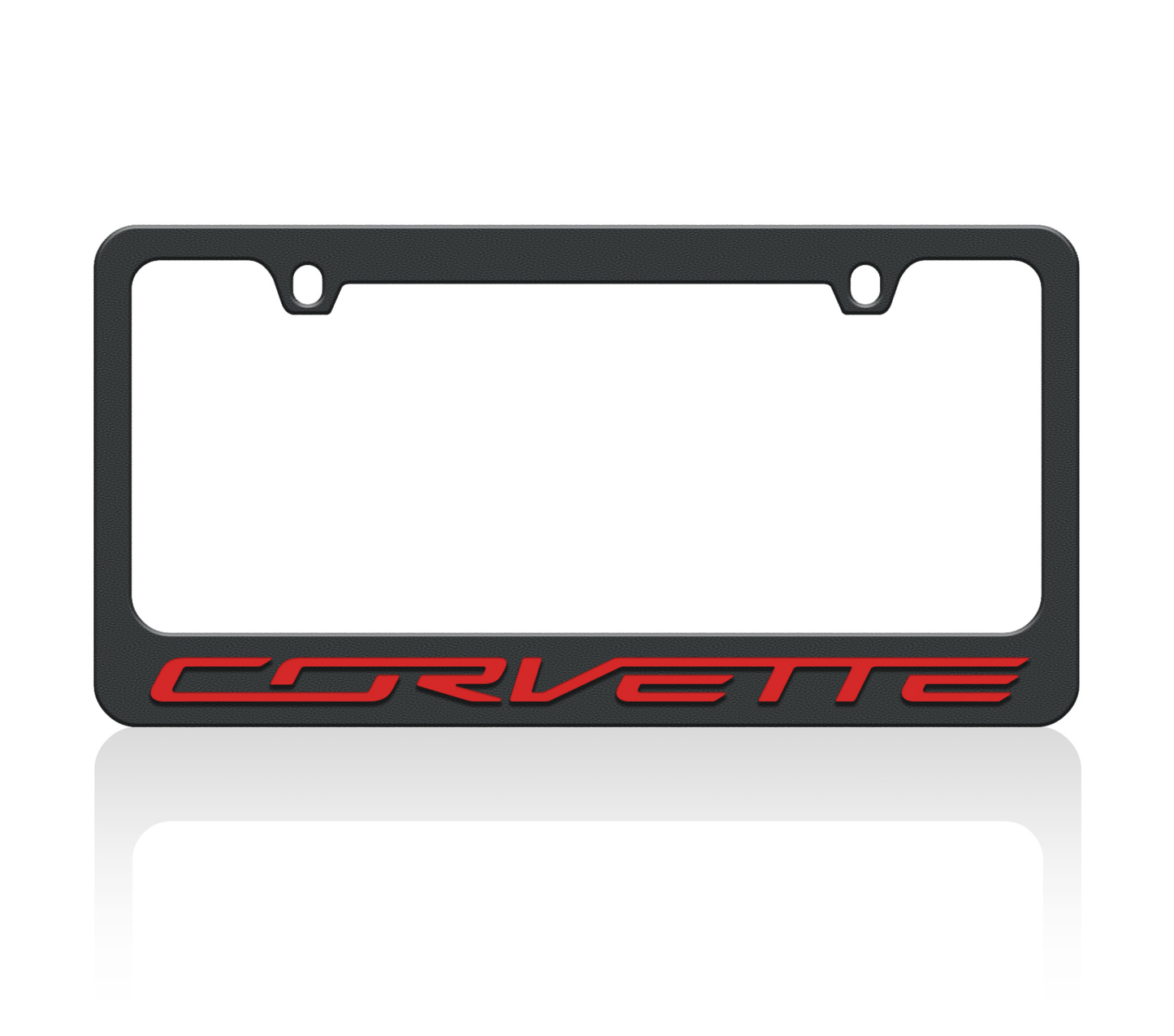 Chevrolet Corvette C7 Black License Plate Frame