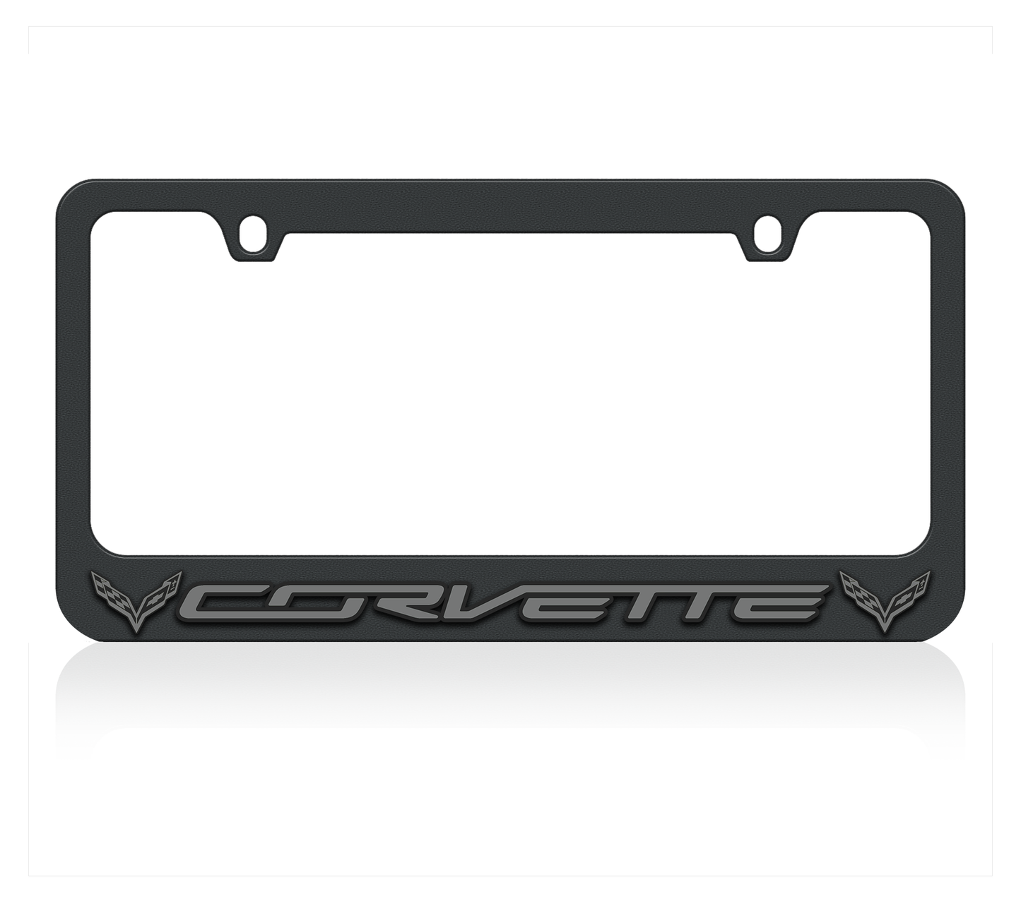 Chevrolet Corvette C7 Black License Plate Frame