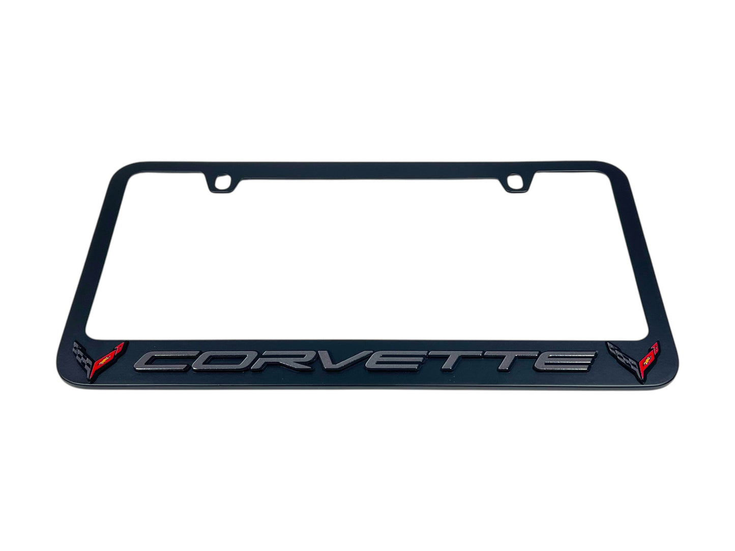 Chevrolet Corvette C8 Black License Plate Frame