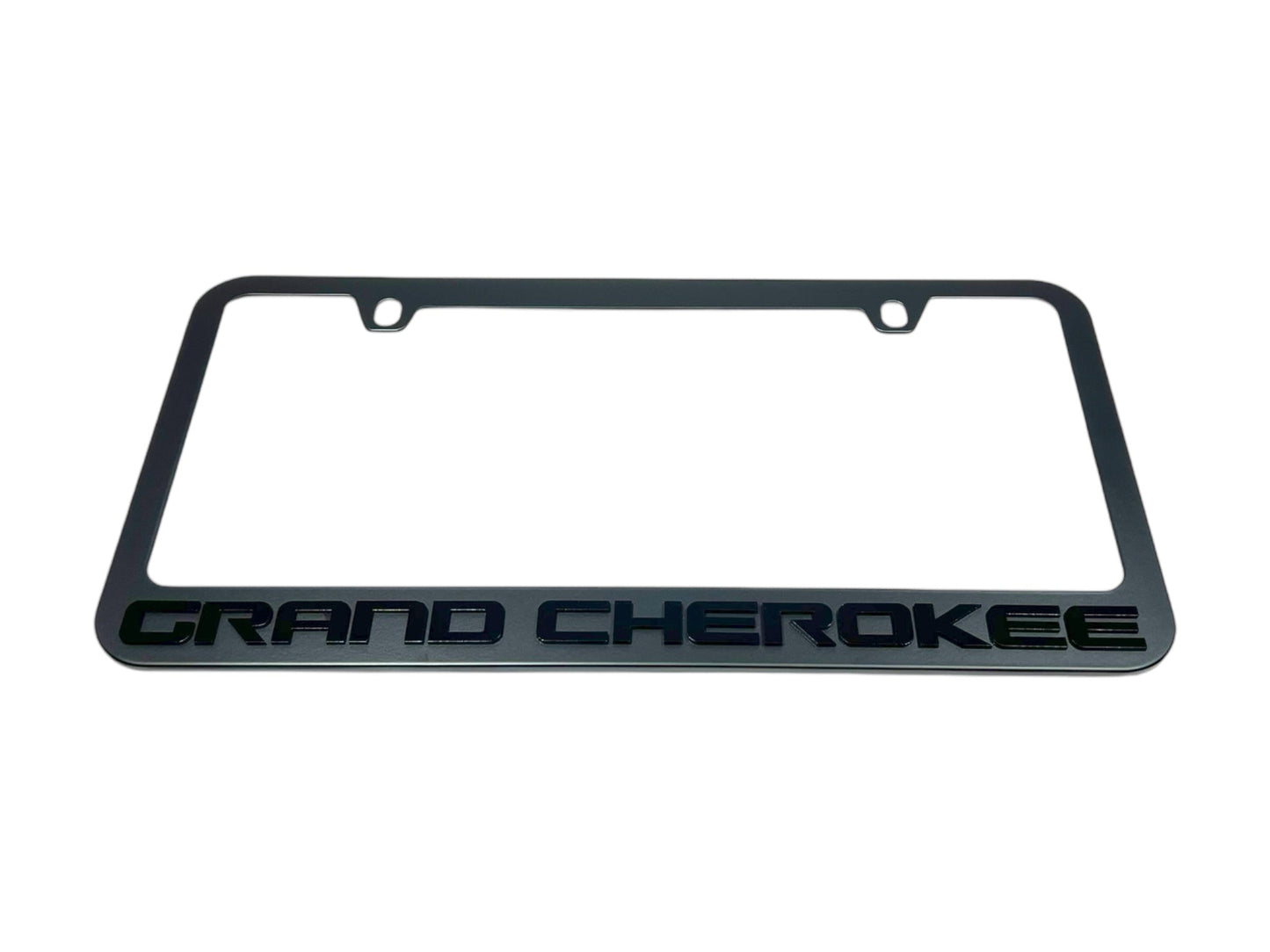 Jeep Grand Cherokee Blacked Out License Plate Frame