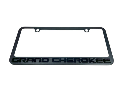 Jeep Grand Cherokee Blacked Out License Plate Frame
