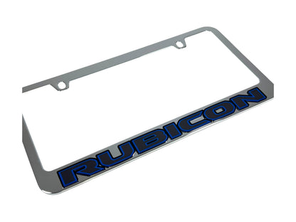 Jeep Rubicon Chrome License Plate Frame