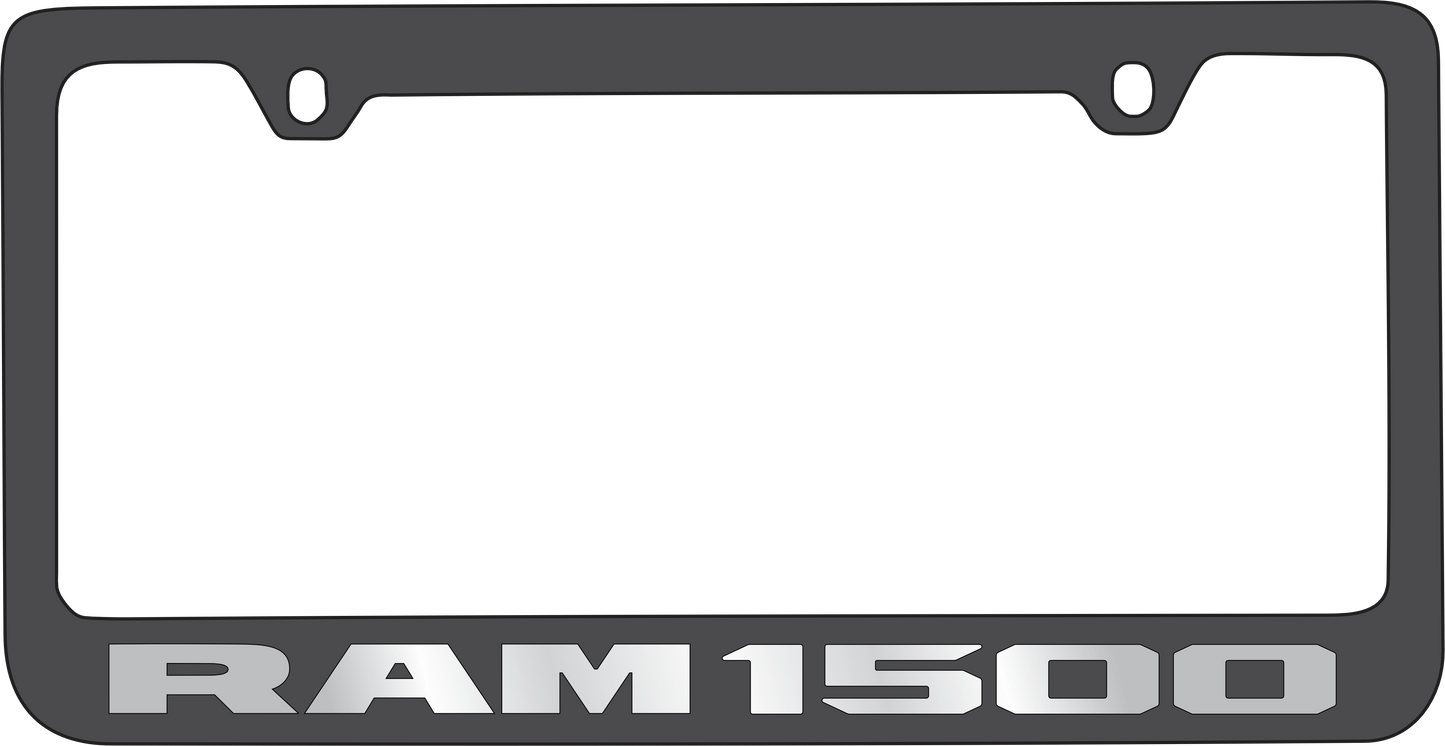 Ram 1500 Black License Plate Frame