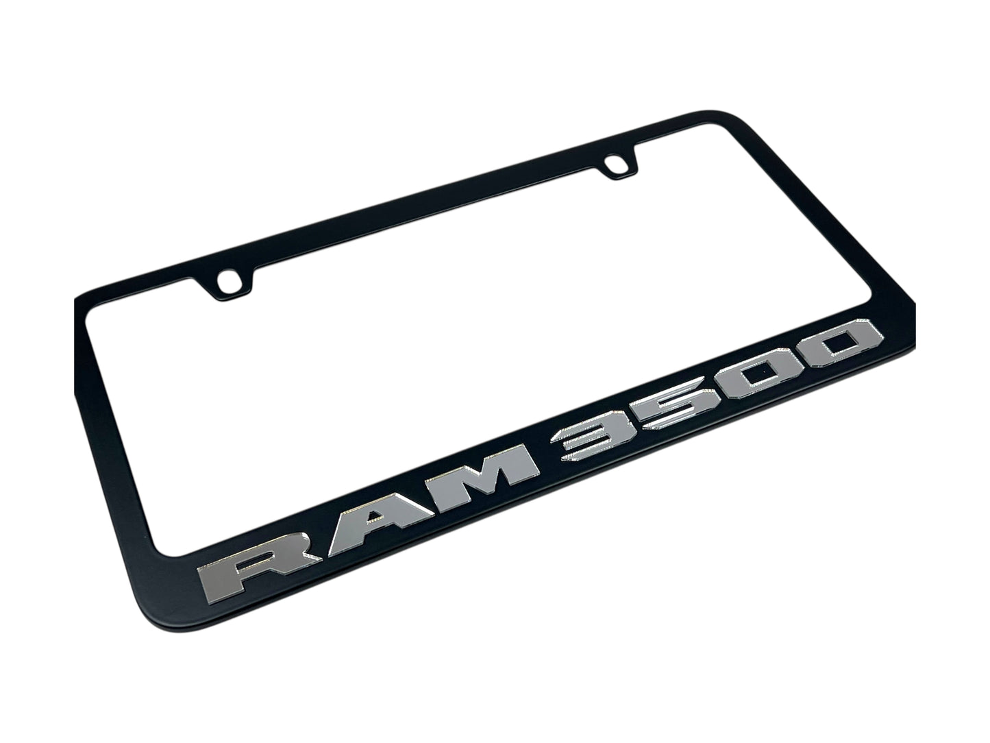 Ram 3500 Black Powder-Coated License Plate Frame