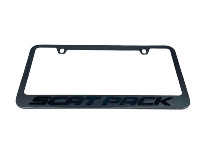 Dodge Scat Pack Blacked Out License Plate Frame