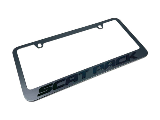 Dodge Scat Pack Blacked Out License Plate Frame