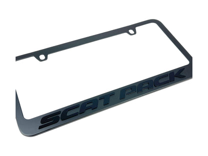 Dodge Scat Pack Blacked Out License Plate Frame