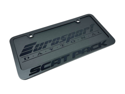 Dodge Scat Pack Blacked Out License Plate Frame