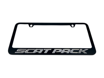 Dodge Scat Pack Black License Plate Frame