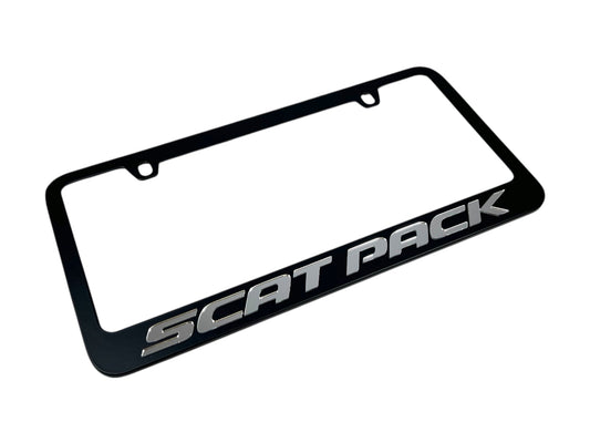Dodge Scat Pack Black License Plate Frame