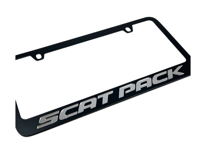 Dodge Scat Pack Black License Plate Frame
