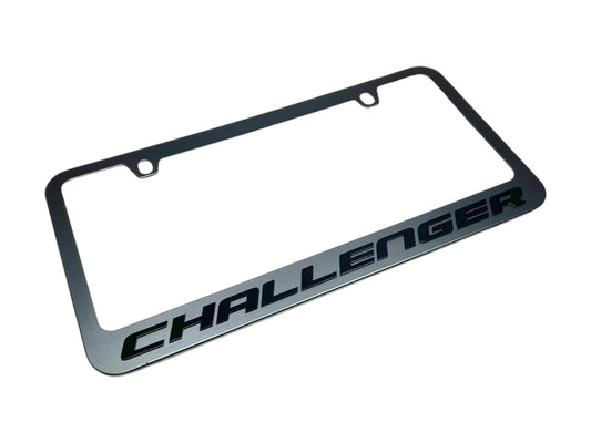 Dodge Challenger Black License Plate Frame