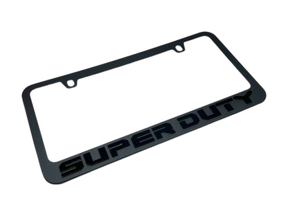 Ford Super Duty Black License Plate Frame