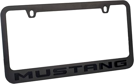 Ford Mustang Black License Plate Frame