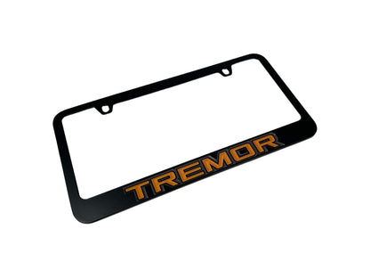 Ford Tremor Black Powder-Coated Metal License Plate Frame