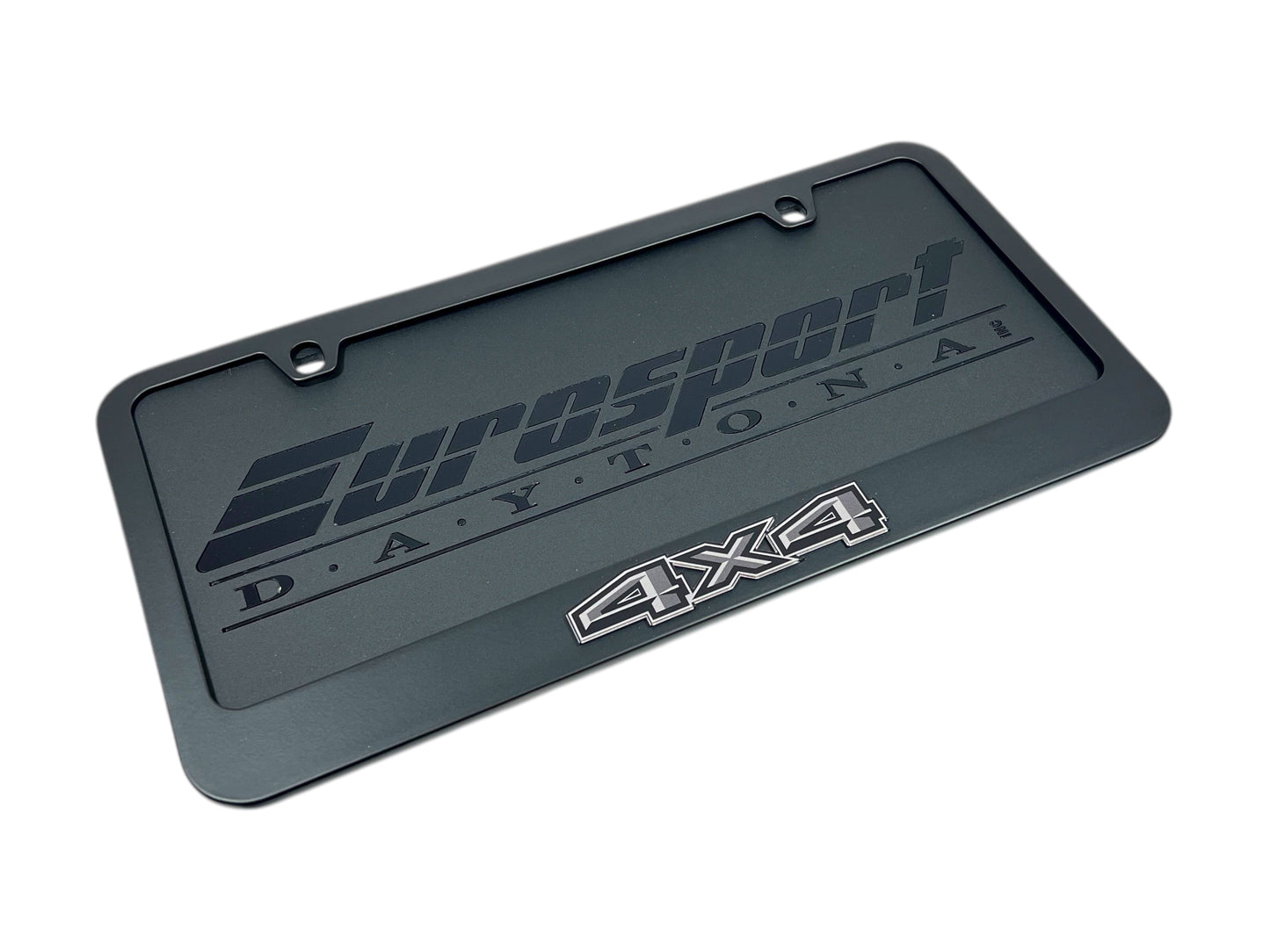 Ford 4X4 Blacked Out Black License Plate Frame