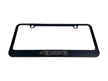 Ford 4X4 Blacked Out Black License Plate Frame