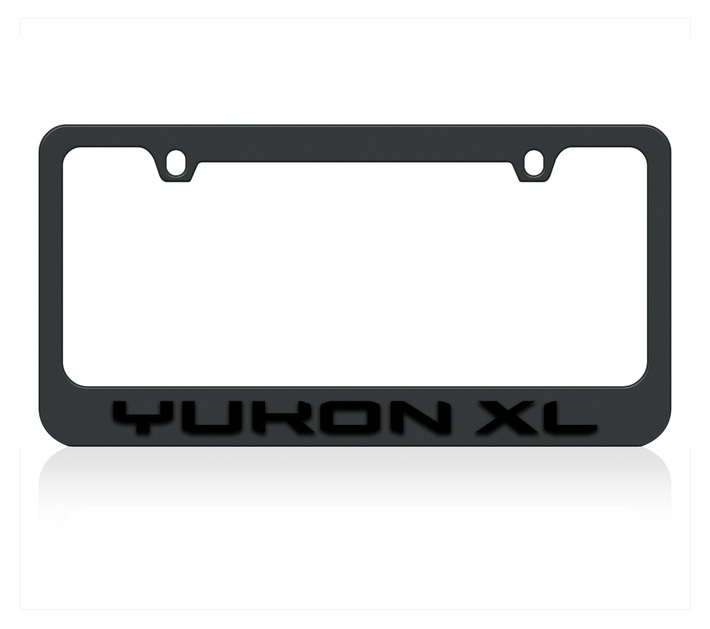 GMC Yukon XL Black License Plate Frame