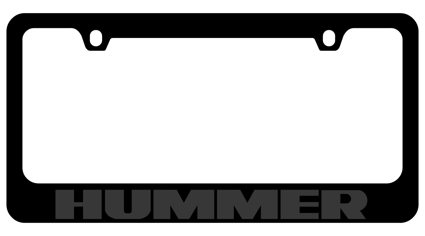 Hummer Blacked Out License Plate Frame