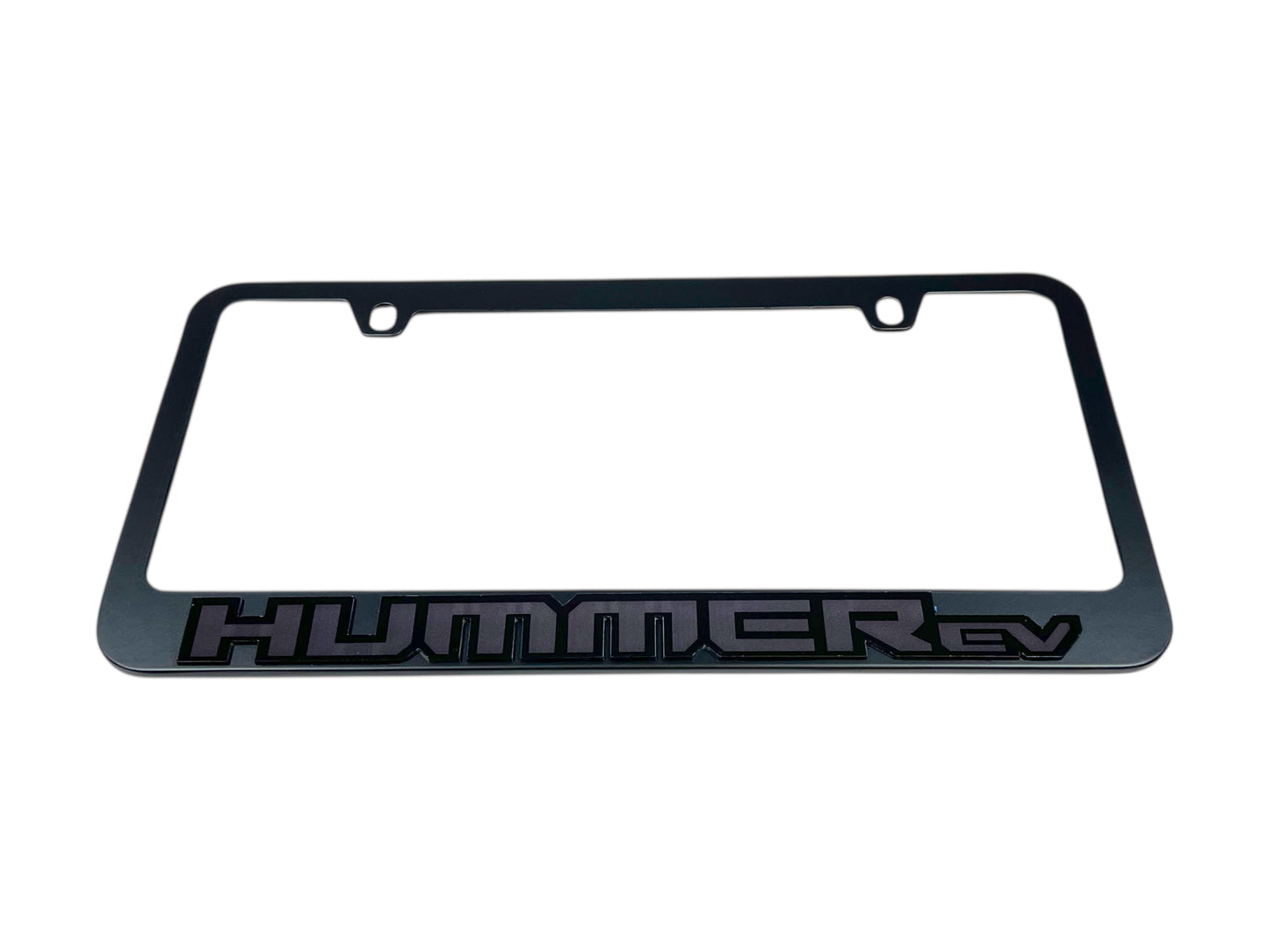 Hummer EV Blacked Out Black License Plate Frame
