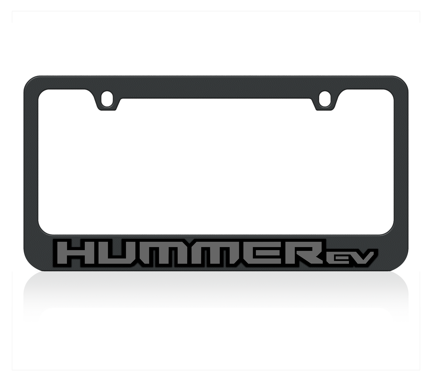 Hummer EV Blacked Out Black License Plate Frame