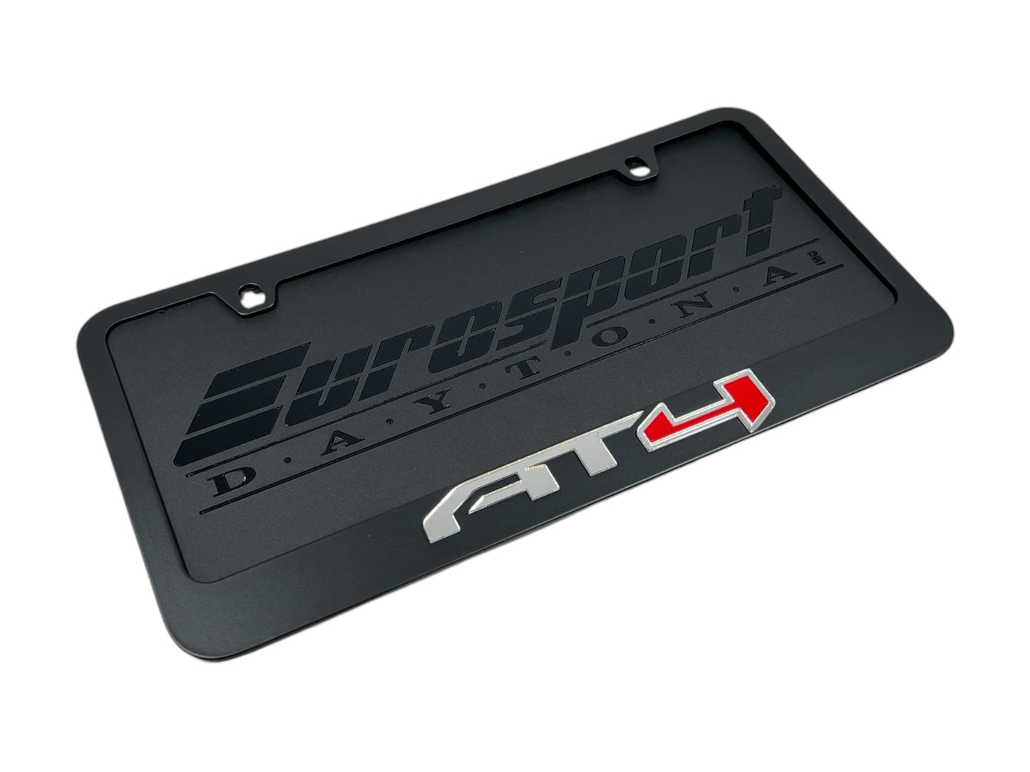 GMC AT4 Black License Plate Frame