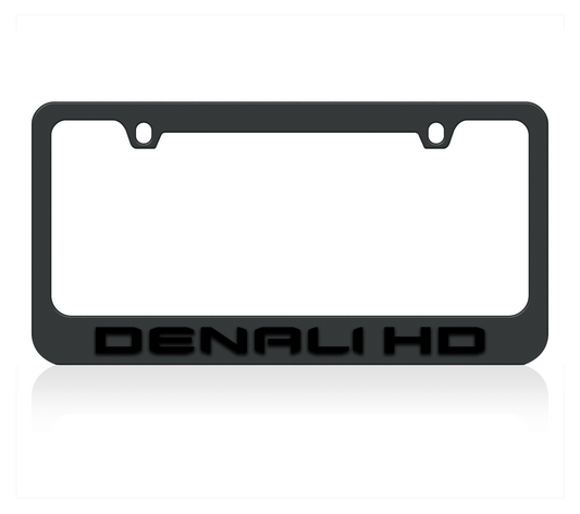 GMC Denali HD Black Powder Coated License Plate Frame