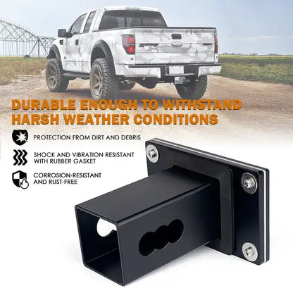 Aluminum Trailer Hitch Cover for 2" Receivers – USA Flag Design