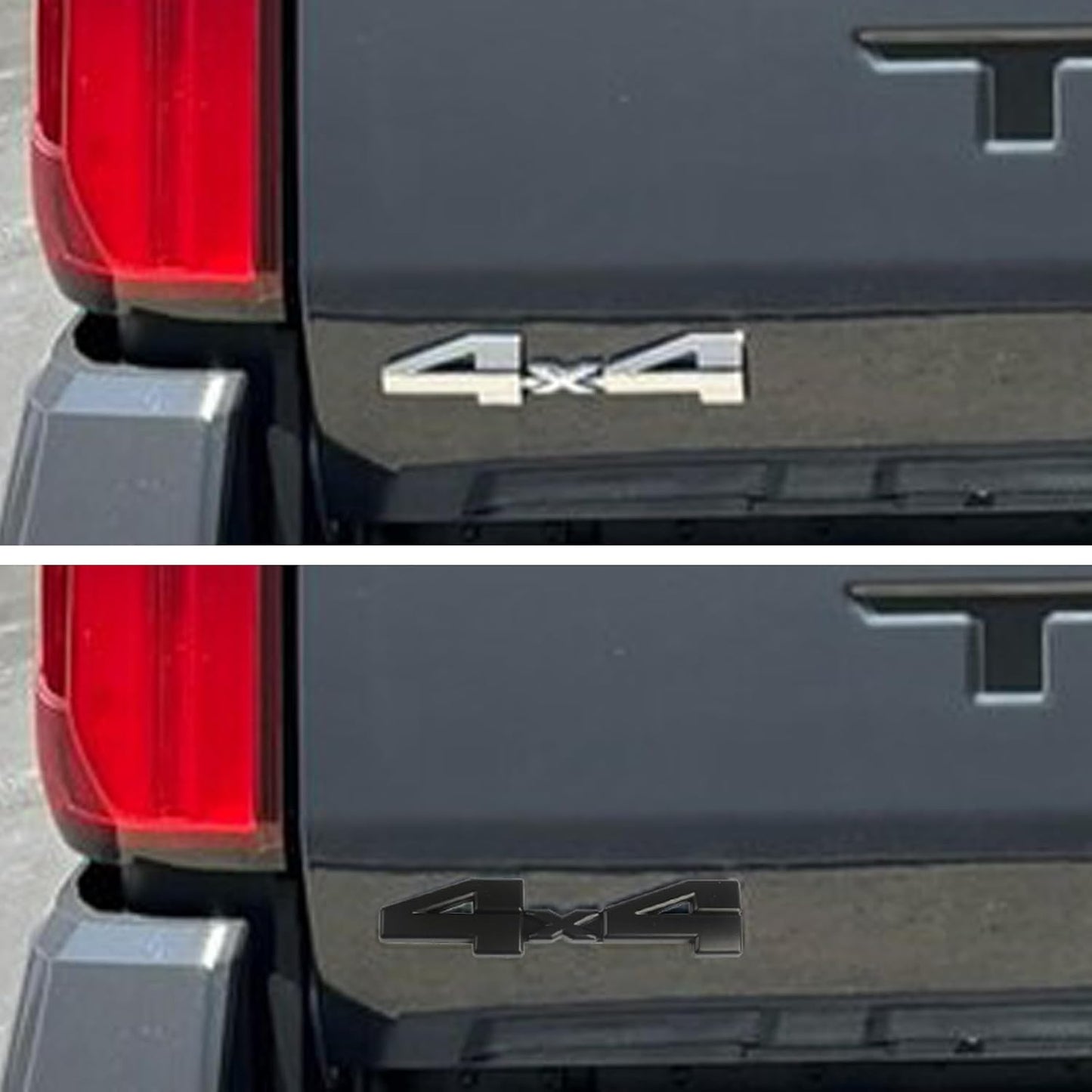 Blackout Emblem Overlays 5Pcs Compatible with Tacoma 2024 2025 2026 ABS Plastic Badge Emblems Overlay 250416 with Strong Adhesive Matte Black
