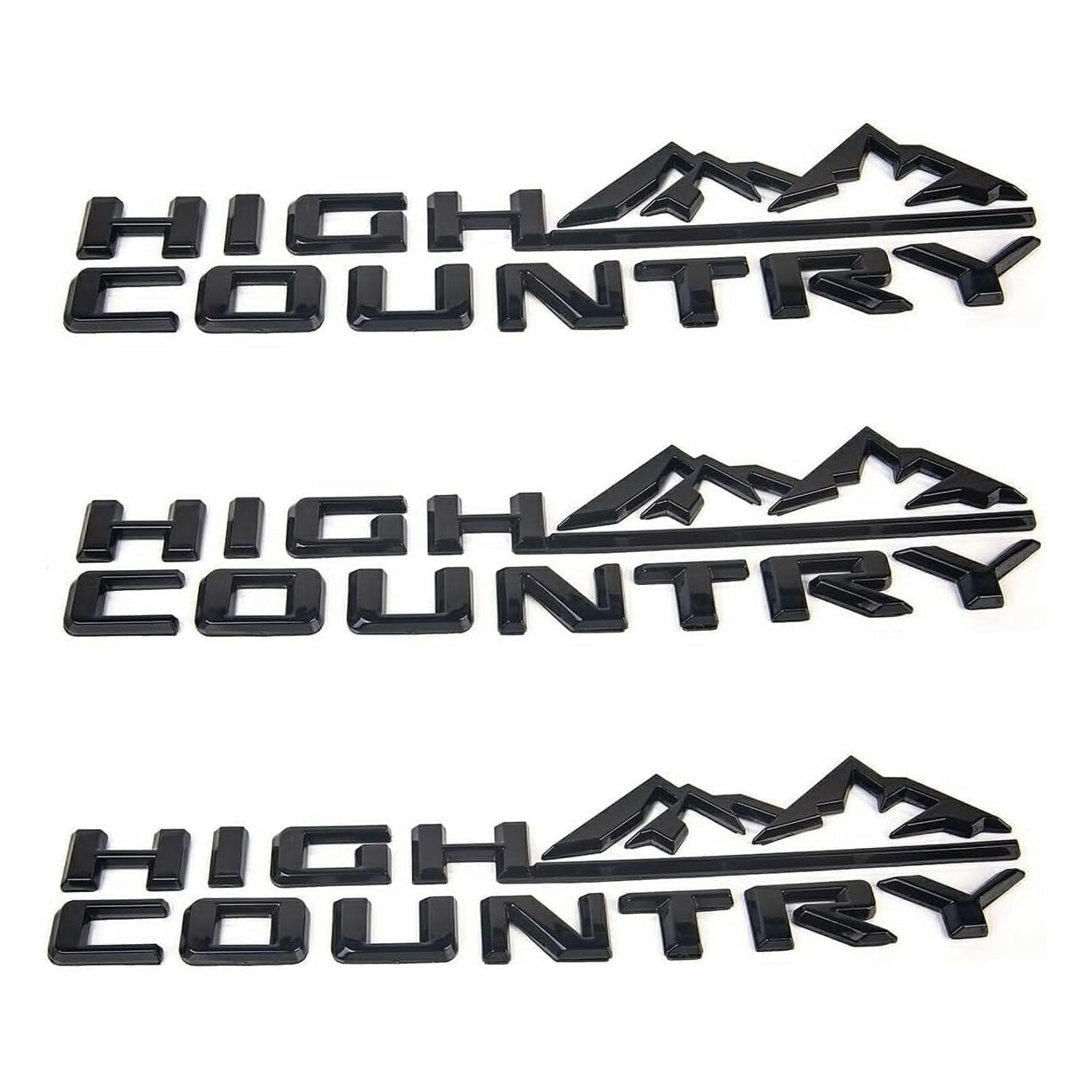 1Pc High Country Emblem Rear Tailgate Letter Logo Car Badge Nameplate Replacement for 2019-2025 Tahoe Silverado