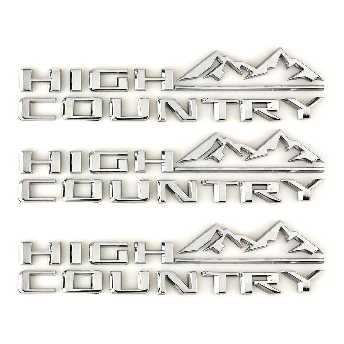 1Pc High Country Emblem Rear Tailgate Letter Logo Car Badge Nameplate Replacement for 2019-2025 Tahoe Silverado