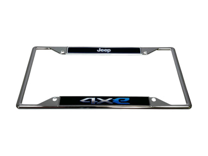 Jeep 4XE Chrome Plated License Plate Frame