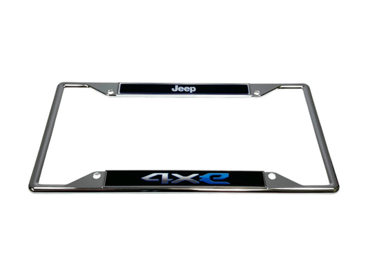 Jeep 4XE Chrome Plated License Plate Frame