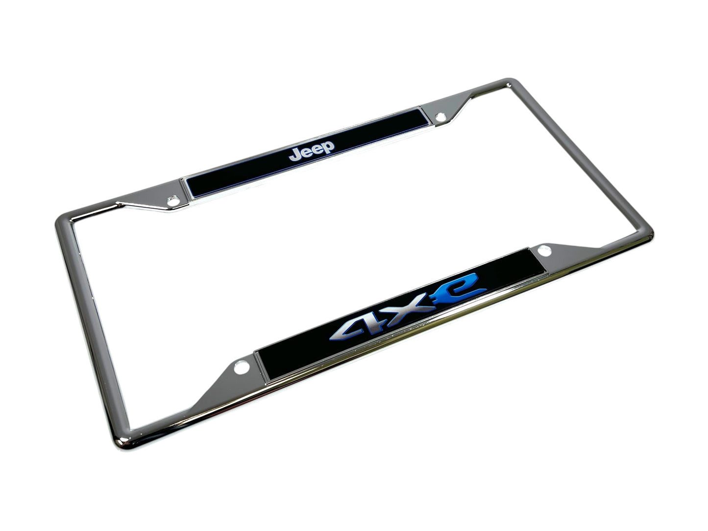 Jeep 4XE Chrome Plated License Plate Frame