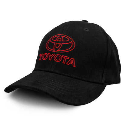 Toyota Oval Car Emblem Baseball Cap - Black
