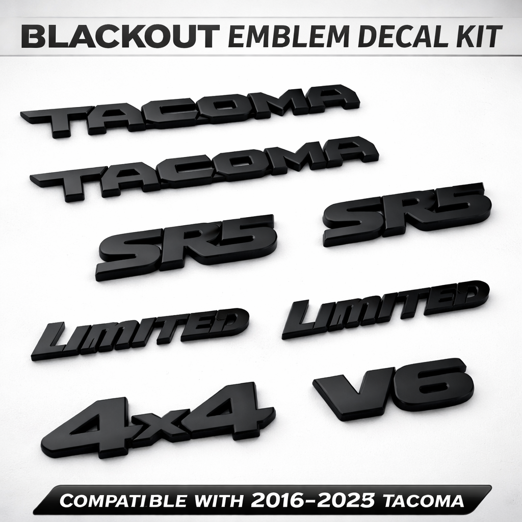 Emblem Overlay Blackout Kit for 2016-2023 Toyota Tacoma