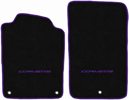 1997–2004 Chevrolet Corvette C5 Premium 18 oz Carpet Floor Mats – Licensed Logos